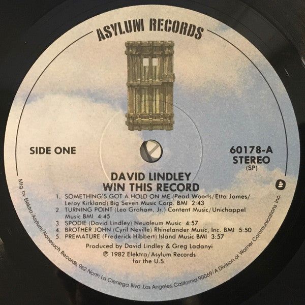 David Lindley And El Rayo-X : Win This Record! (LP,Album,Stereo)