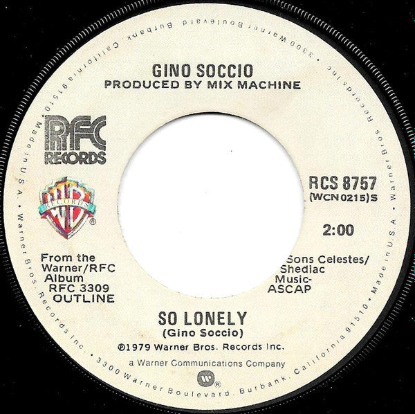 Gino Soccio : Dancer (7",45 RPM)