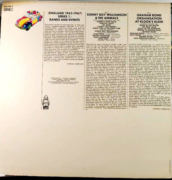 Sonny Boy Williamson (2) & Animals, The / Graham Bond Organization, The : Rock Generation Volume 3 - Sonny Boy Williamson's Visit To England 1963 + Graham Bond - Or The Beginning Of Jazz-Rock (LP,Compilation)