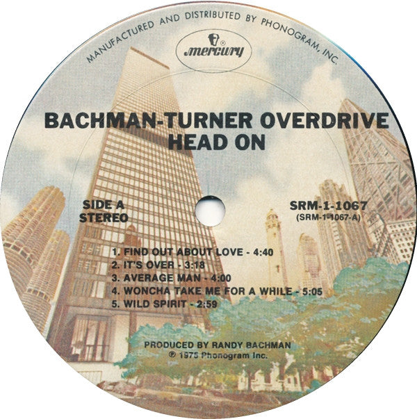 Bachman-Turner Overdrive : Head On (LP,Album)