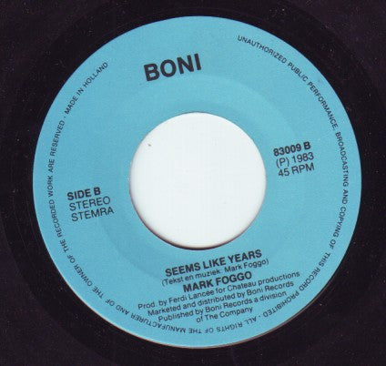 Mark Foggo : Caribbean Island (7",45 RPM,Single,Stereo)