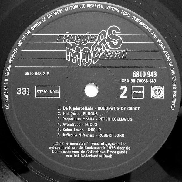 Various : Zing Je Moerstaal (LP,Album)
