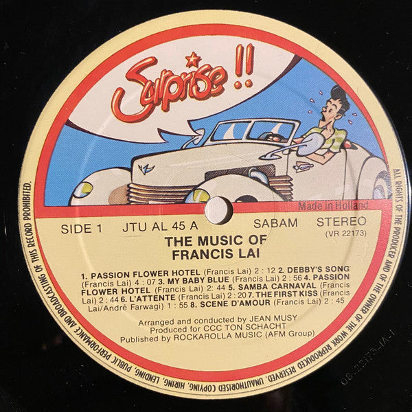 Francis Lai : The Music Of Francis Lai (LP,Compilation,Stereo)