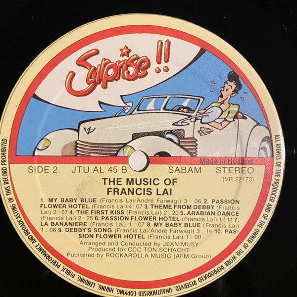Francis Lai : The Music Of Francis Lai (LP,Compilation,Stereo)