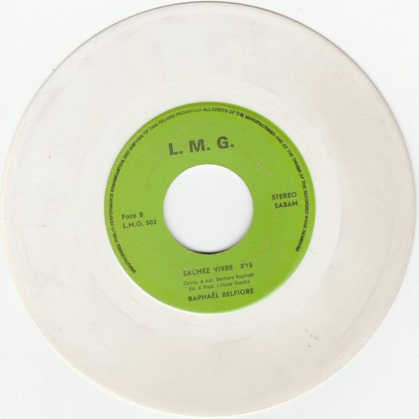 Raphaël Belfiore : Je Veux T'aimer (7")