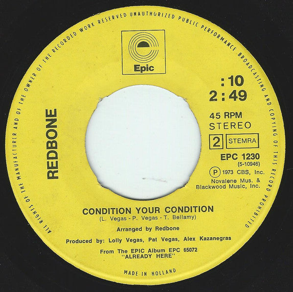 Redbone : Poison Ivy (7",45 RPM,Single)