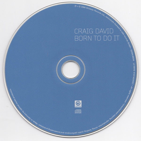 Craig David : Born To Do It (Album)