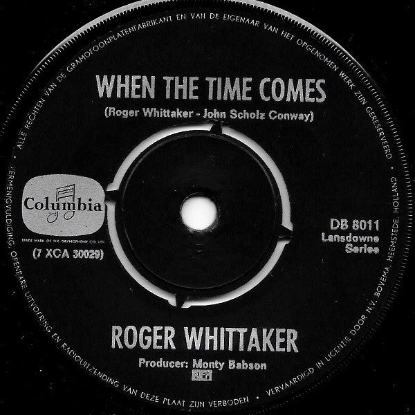 Roger Whittaker : Mexican Whistler (7",Single,45 RPM)