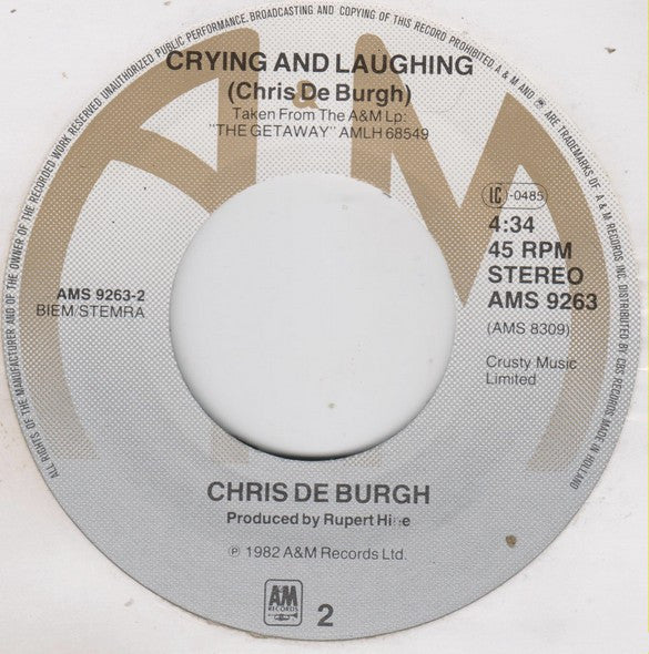 Chris De Burgh : Ship To Shore (7",Single,45 RPM)
