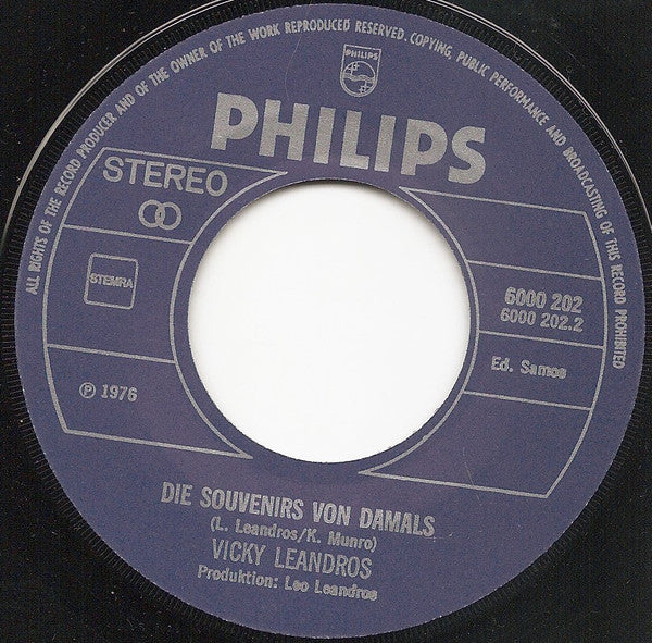 Vicky Leandros : Tango D'Amor (7",Single,Stereo)