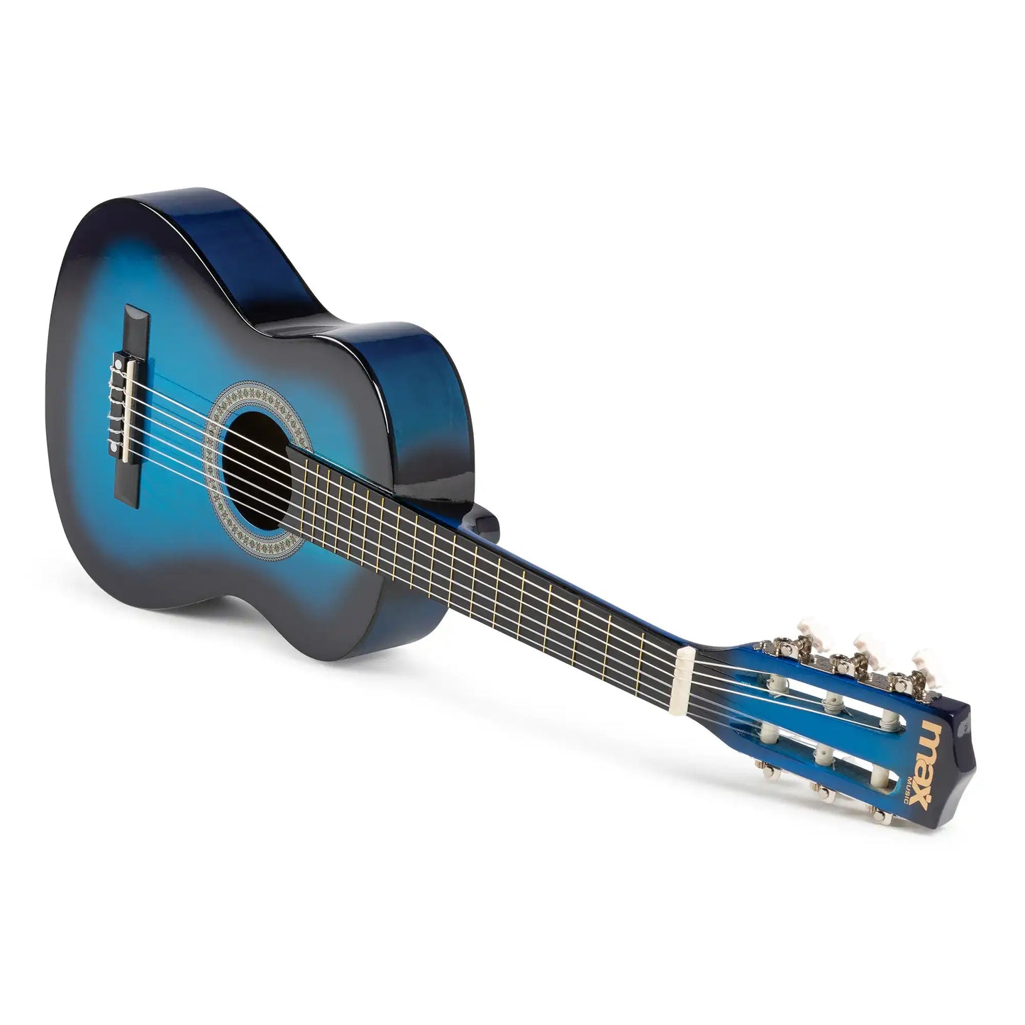 MAX SoloArt Junior 1/4 - Akoestische kindergitaar - Complete starterset met accessoires - Blauw