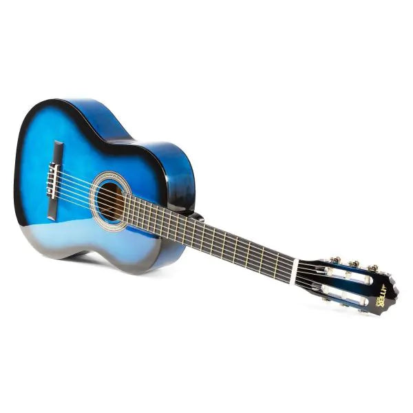 MAX SoloArt klassieke akoestische gitaar (39") starterset - blauw