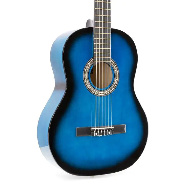 MAX SoloArt klassieke akoestische gitaar (39") starterset - blauw