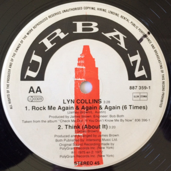 'Sweet' Charles Sherrell / Lyn Collins : Yes It's You / Rock Me Again & Again & Again & Again & Again & Again / Think About It (12",45 RPM)