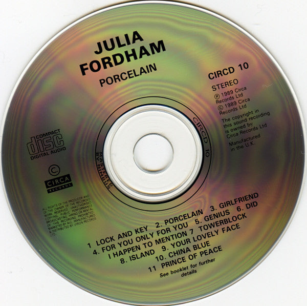 Julia Fordham : Porcelain (Album)