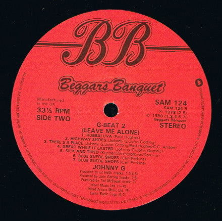 Johnny G : G-Beat / G-Beat 2 (Leave Me Alone) (2xLP, Album)