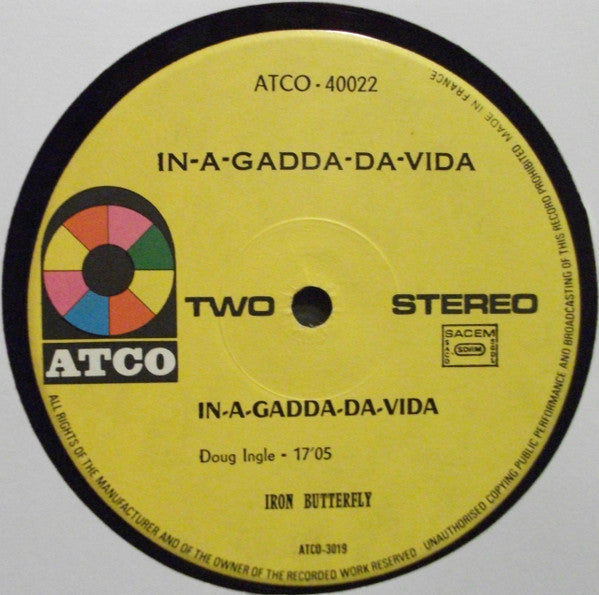 Iron Butterfly : In-A-Gadda-Da-Vida (LP,Album,Reissue,Stereo)