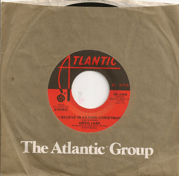 Greg Lake : I Believe In Father Christmas (7",45 RPM)