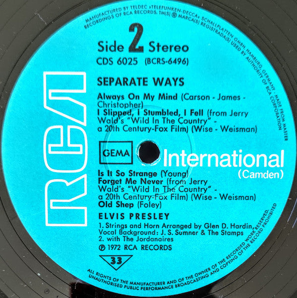 Elvis* : Separate Ways (LP, Album)