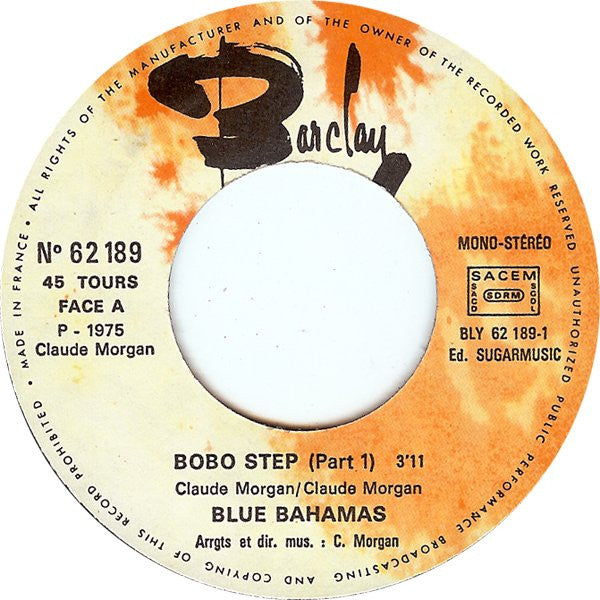 Blue Bahamas : Bobo Step (7",Single,45 RPM)