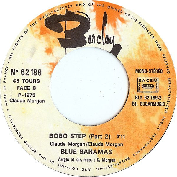 Blue Bahamas : Bobo Step (7",Single,45 RPM)