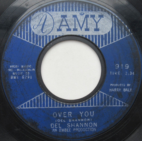 Del Shannon : Stranger In Town / Over You (7",45 RPM)
