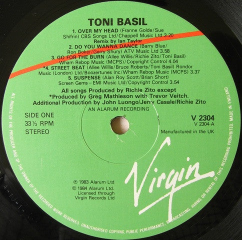 Toni Basil : Toni Basil (LP, Album)