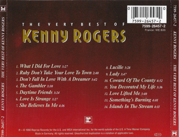 Kenny Rogers : The Very Best Of Kenny Rogers (Album)