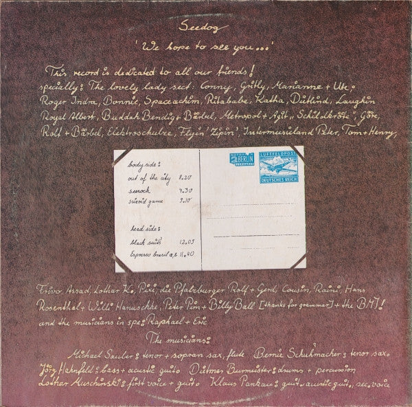 Seedog : We Hope To See You... (LP)
