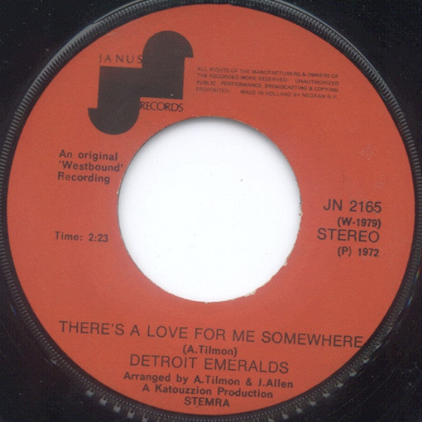 Detroit Emeralds : Feel The Need In Me (7", Single)