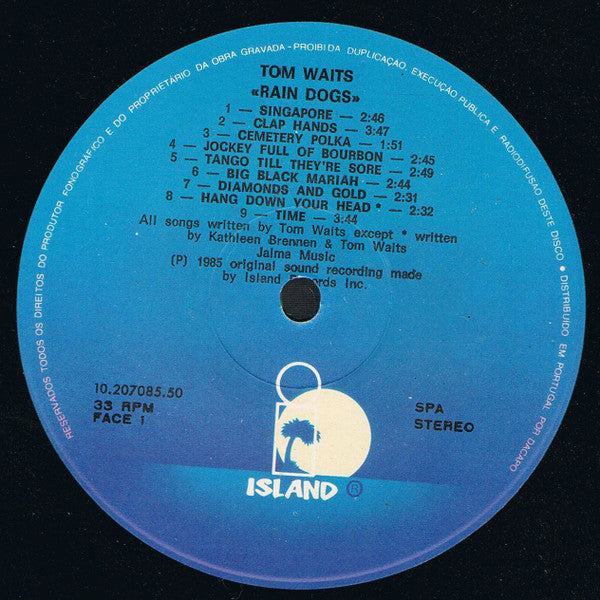 Tom Waits : Rain Dogs (LP, Album)