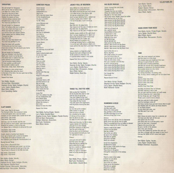 Tom Waits : Rain Dogs (LP, Album)