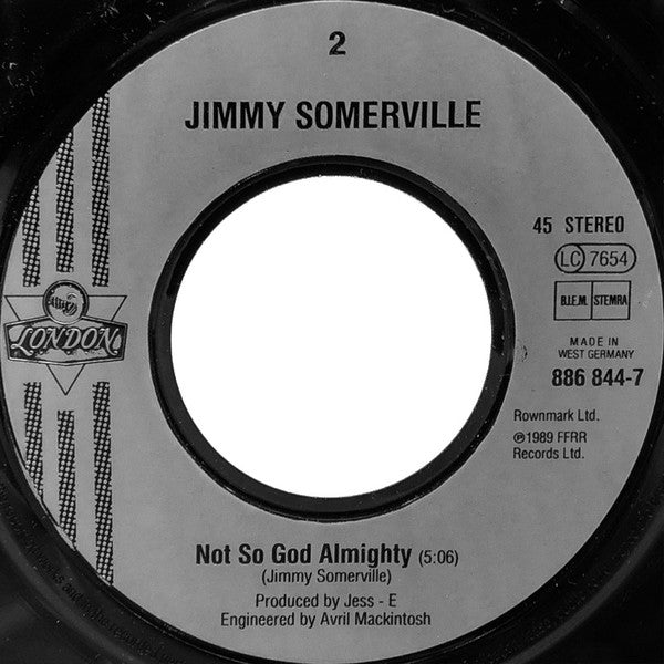 Jimmy Somerville : Mighty Real (7",45 RPM,Single,Stereo)