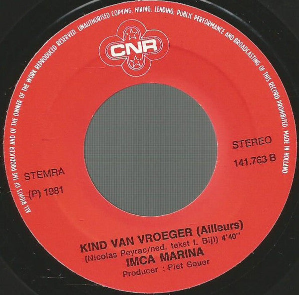 Imca Marina : Ook Als Ik Er Niet Ben (7",Single,45 RPM)
