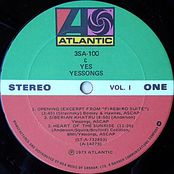 Yes : Yessongs (LP,Album)