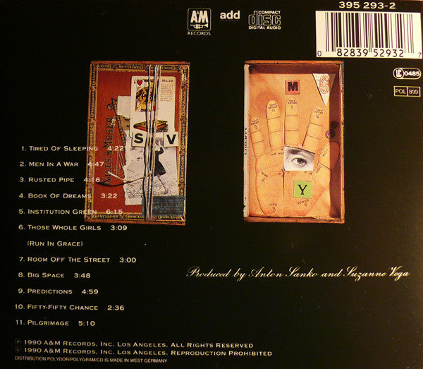 Suzanne Vega : Days Of Open Hand (Album)
