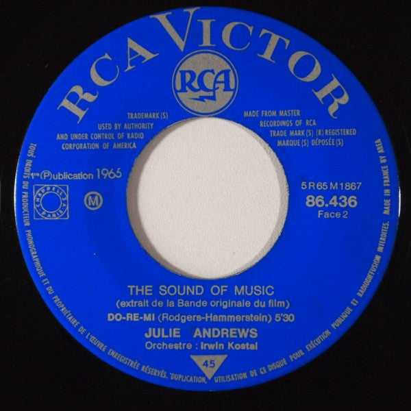 Julie Andrews : The Sound Of Music (7",45 RPM,EP,Mono)