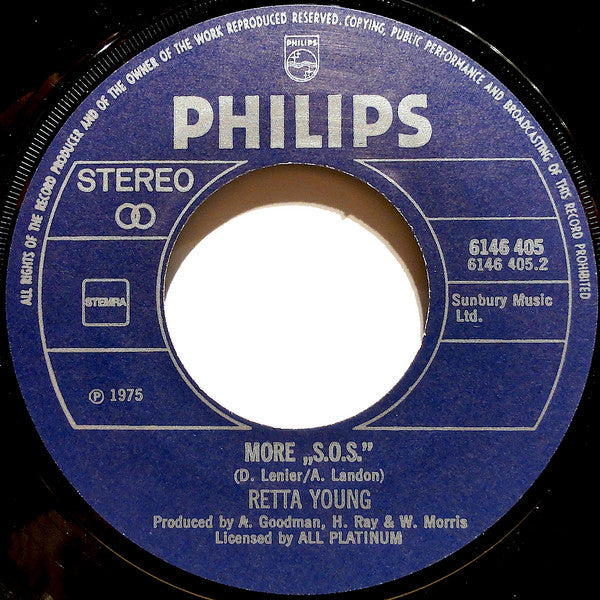 Rhetta Young : (Sending Out An) S.O.S. (7",45 RPM,Single,Stereo)