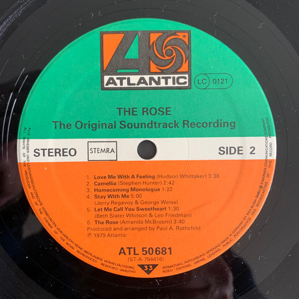 Bette Midler : The Rose - The Original Soundtrack Recording (LP,Album,Reissue)