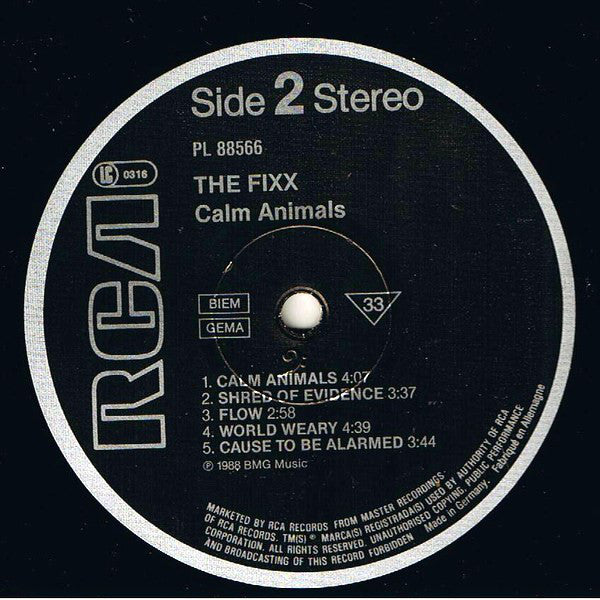 Fixx, The : Calm Animals (LP,Album)