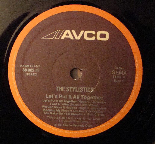 Stylistics, The : Let's Put It All Together (LP,Album)