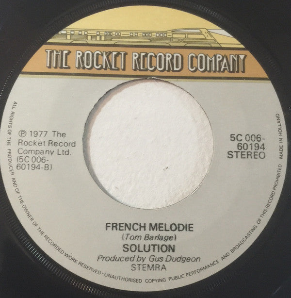 Solution (4) : Empty Faces (7",45 RPM,Single,Stereo)