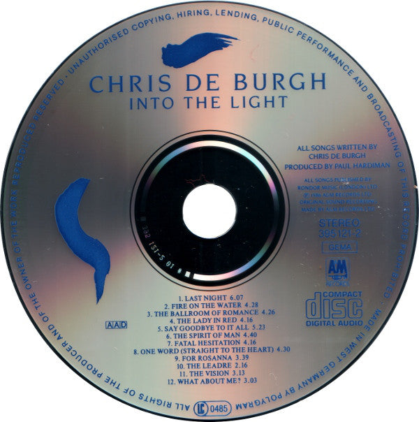 Chris de Burgh : Into The Light (Album)