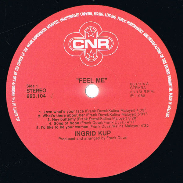 Ingrid Kup : Feel Me (LP, Album)