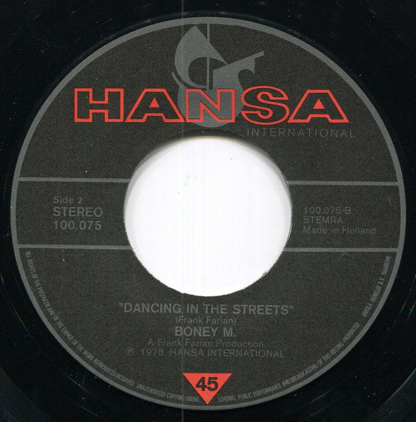 Boney M. : Mary's Boy Child / Oh My Lord (7",45 RPM)