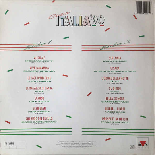 Various : Ciao Italia '90 (LP,Compilation)