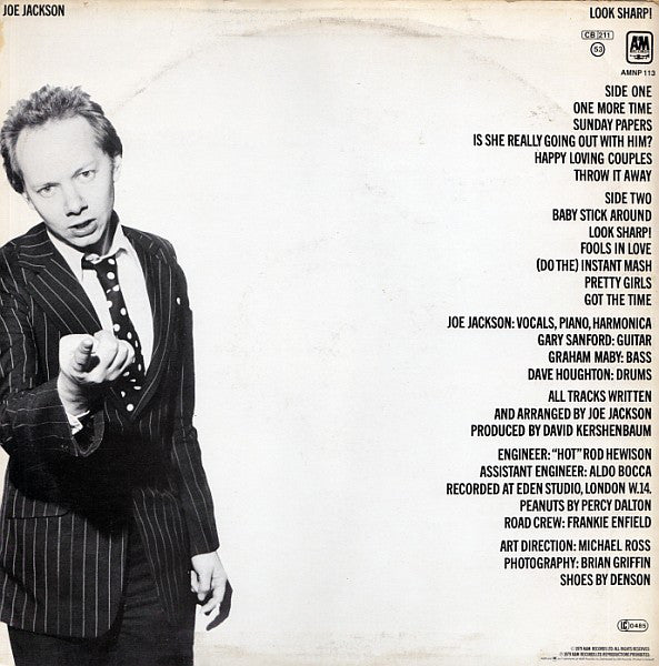 Joe Jackson : Look Sharp! (LP,Album,Reissue,Stereo)