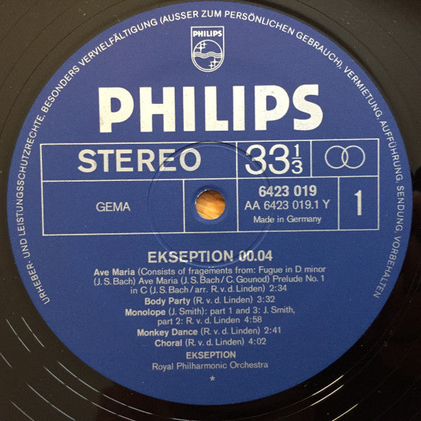 Ekseption, Royal Philharmonic Orchestra, The : Ekseption 00.04 (LP,Album)