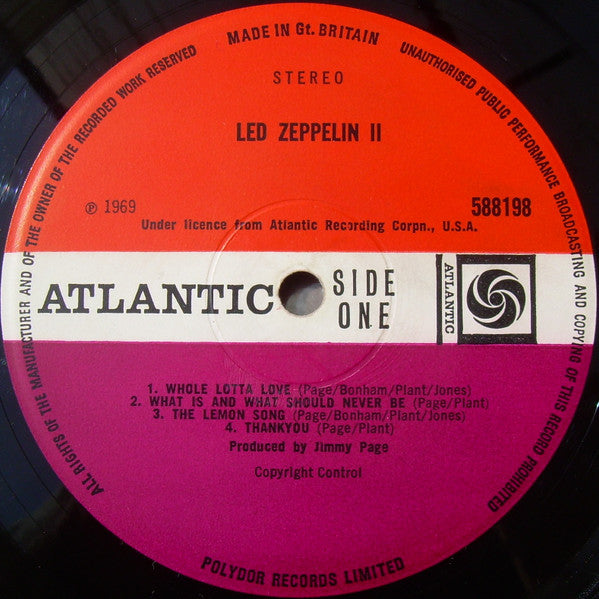 Led Zeppelin : Led Zeppelin II (LP,Album,Misprint)