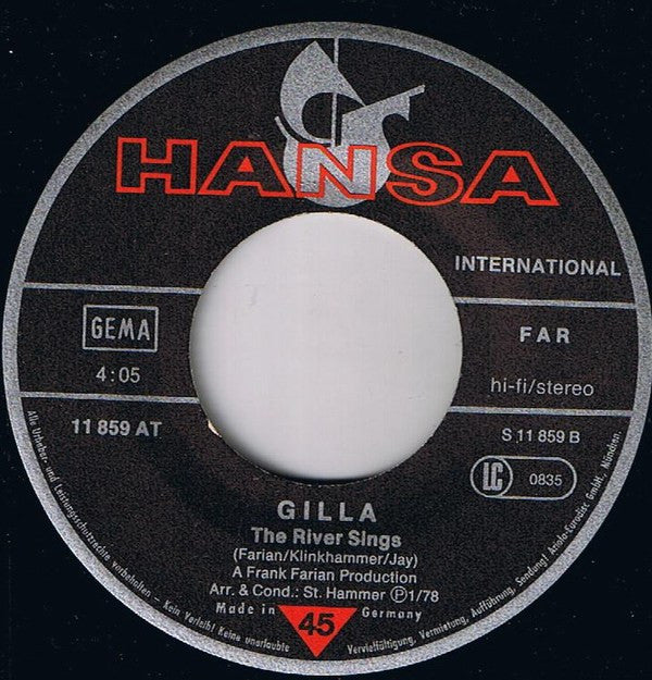 Gilla : Bend Me Shape Me (7",Single,45 RPM)